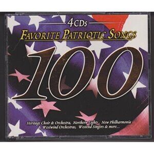 100 Favorite Patriotic Songs Set of 4 CDs Factory Sealed